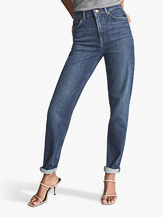 Reiss Bay Relaxed Fit Jeans, Dark Blue