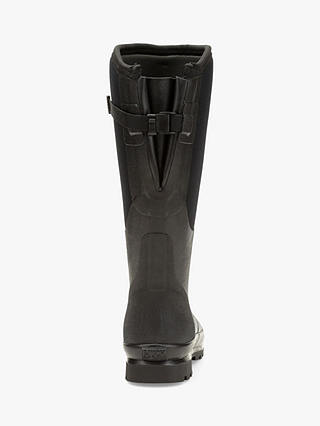 Muck Chore Adjustable Slip On Tall Wellington Boots, Black