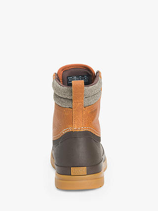 Muck Originals Duck Lace Up Leather Short Boots, Tan/Dark Brown