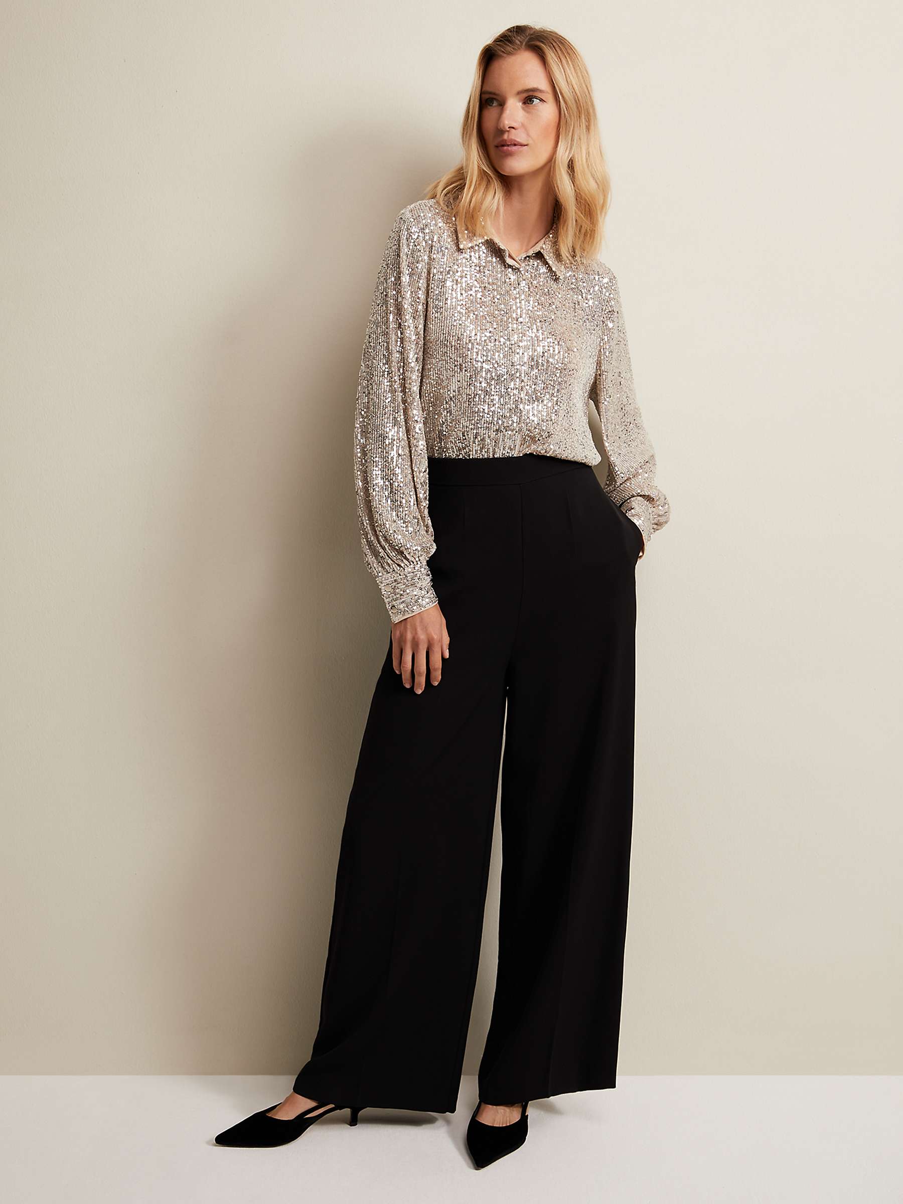 Buy Phase Eight Florentine Wide Leg Trousers Online at johnlewis.com