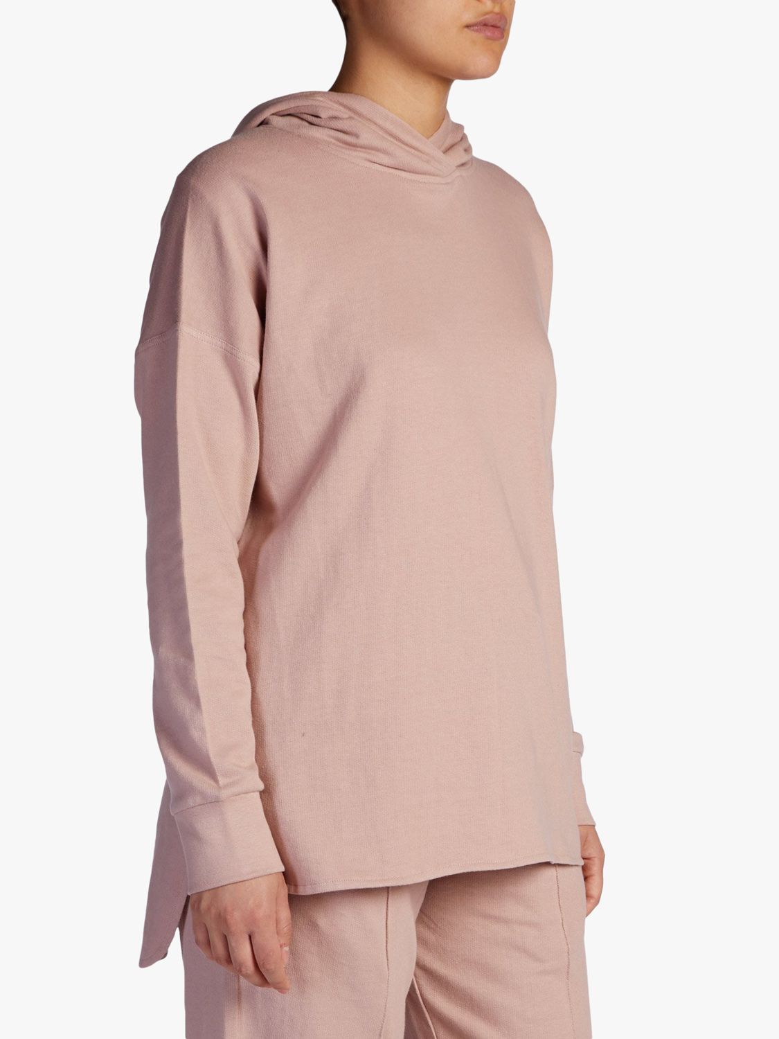 Aab Cocoon Cotton Hoody, Pink, S