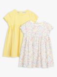 John Lewis & Partners Baby Shell Jersey Dress, Pack of 2