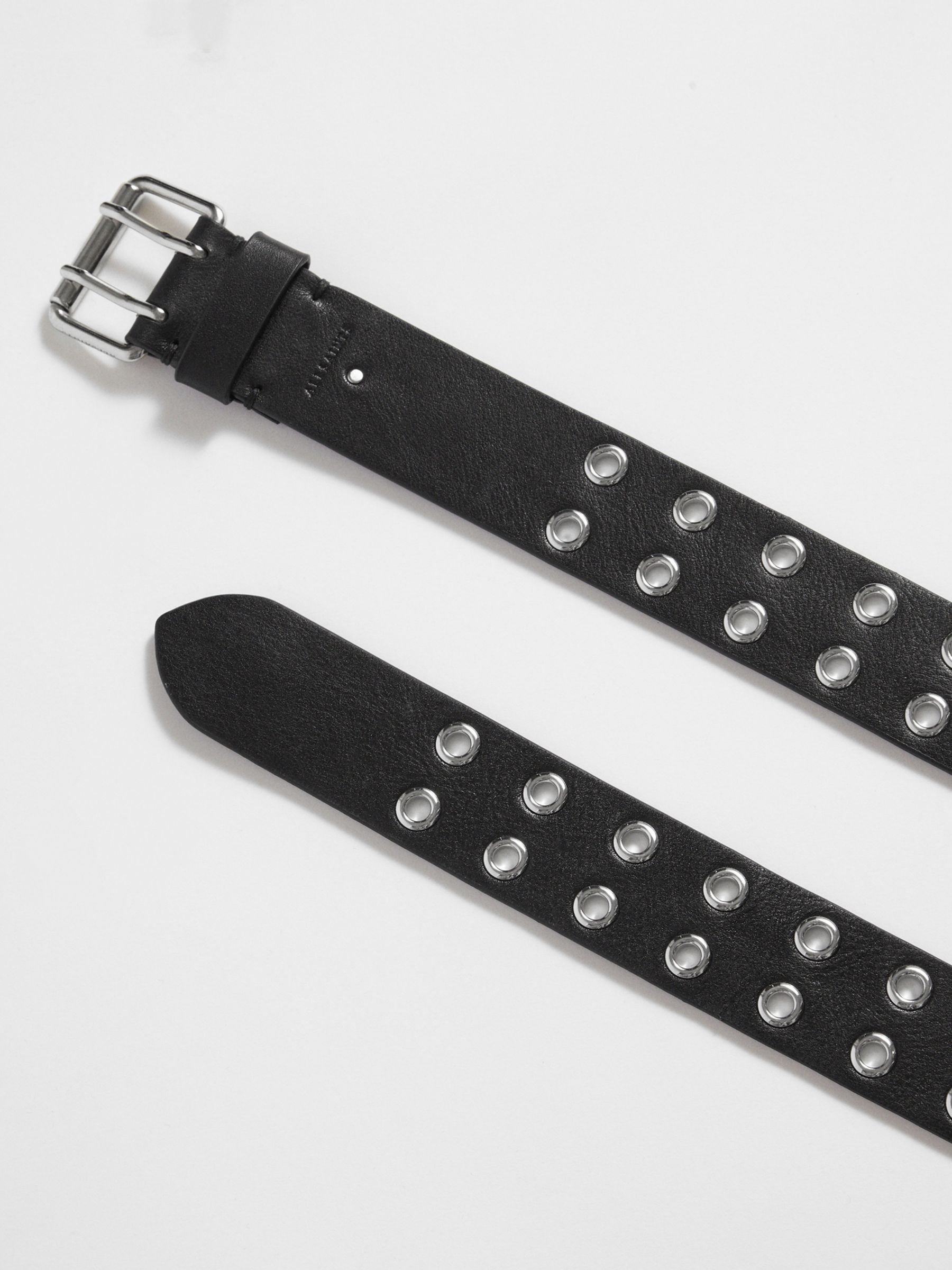 AllSaints Iryna Leather Belt at John Lewis & Partners
