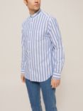 GANT Pastel Oxford Stripe Shirt, Capri Blue