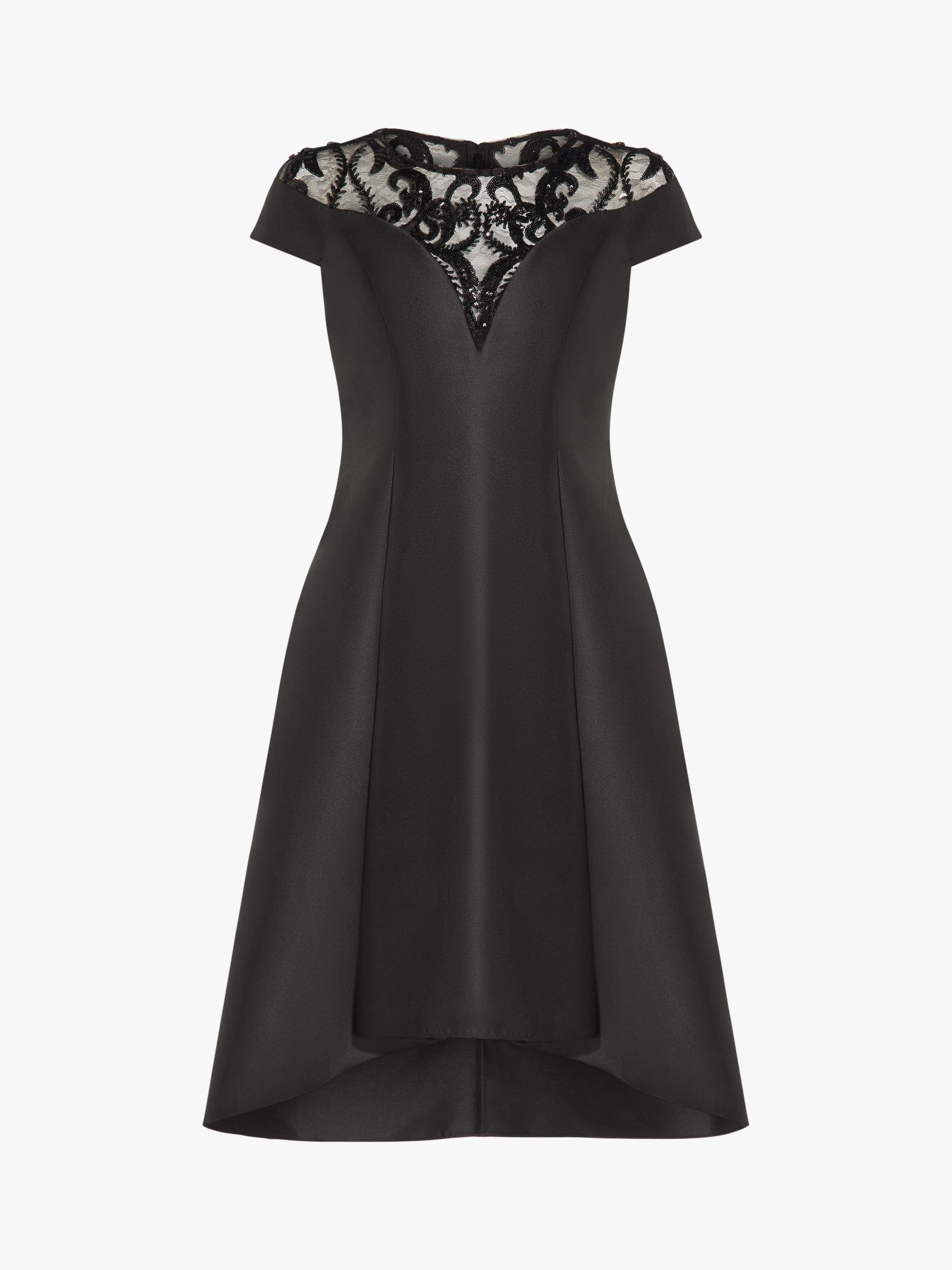 Adrianna Papell Sequin Mikado Dress, Black