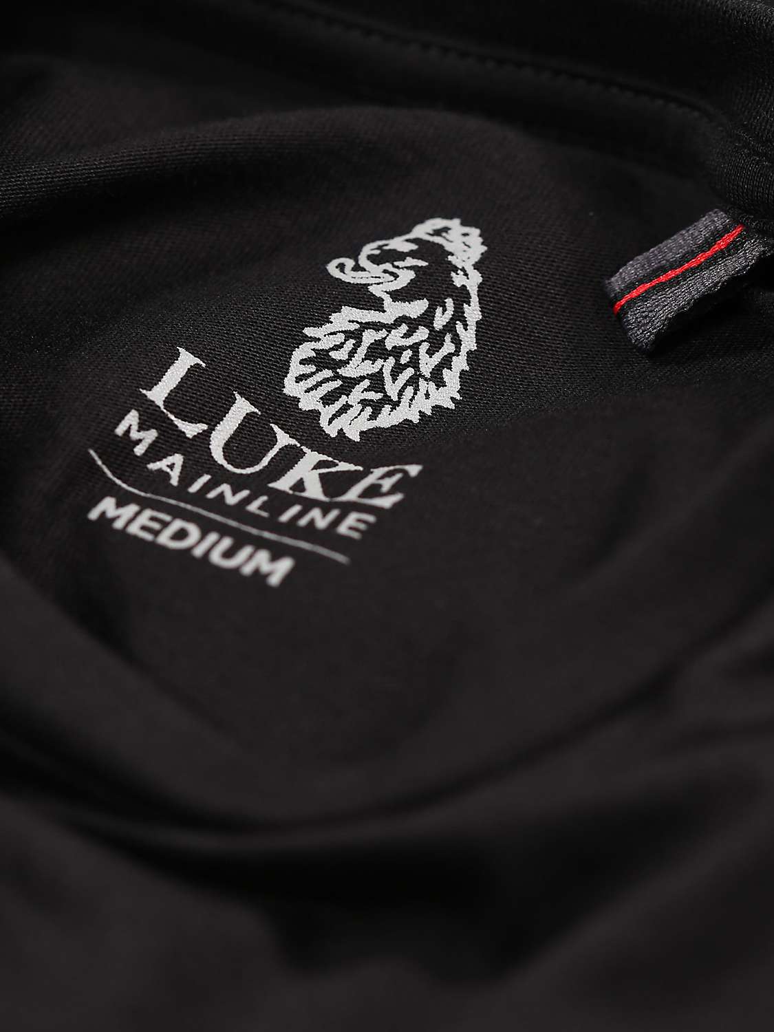 Buy LUKE 1977 Pima Glossy Lion Badge Cotton T-Shirt Online at johnlewis.com