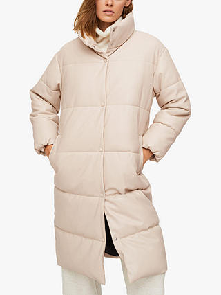 Mango Flipper Quilted Coat, Pale Yellow