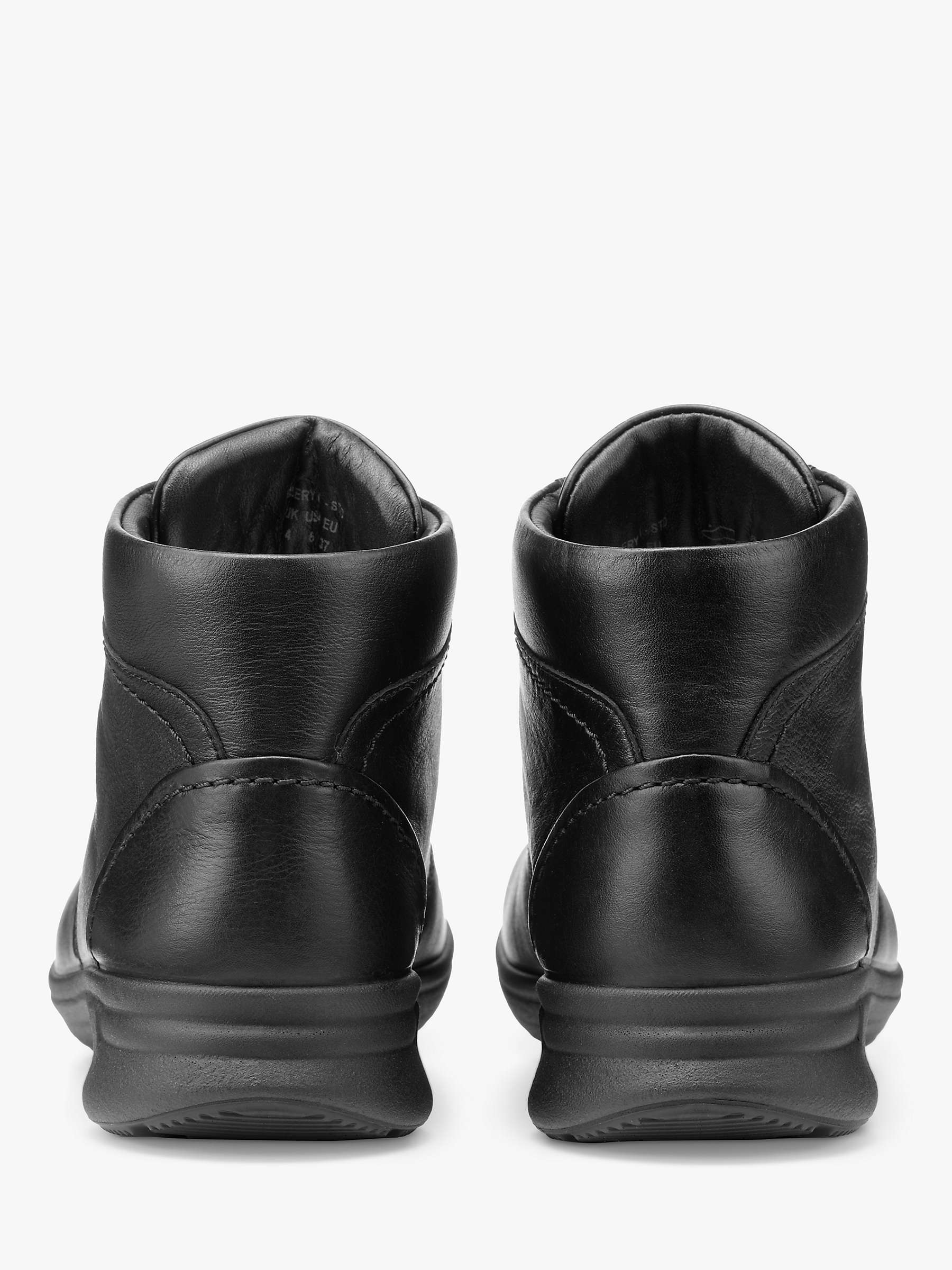 Hotter Ellery II Leather Wide Fit Lace Up Ankle Boots at John Lewis ...