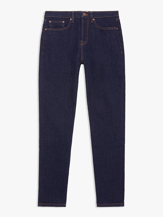 John Lewis Straight Fit Denim Jeans, Blue