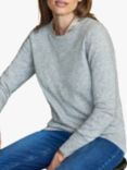 Pure Collection Cashmere Crew Neck Jumper, Heather Dove