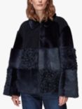 Whistles Hemma Shearling Jacket, Black