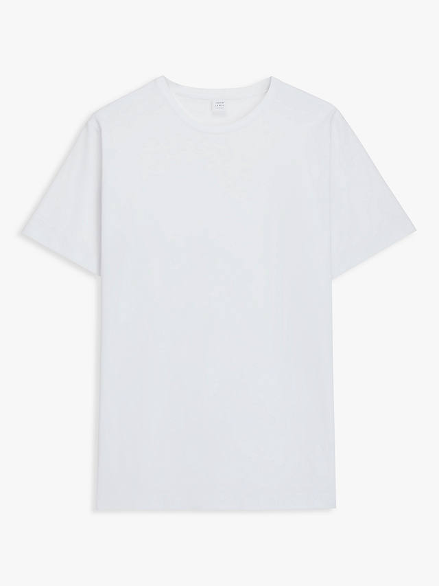 John Lewis Supima Cotton Jersey Crew Neck T-Shirt, White