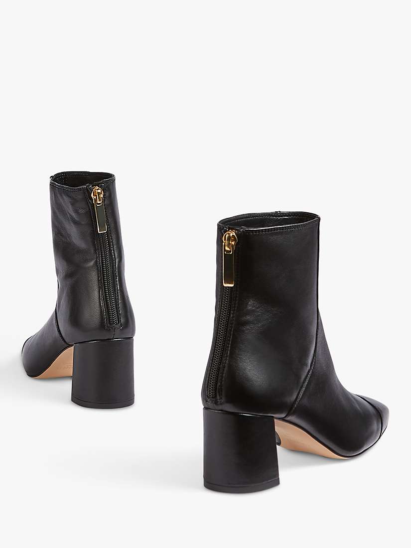Buy L.K.Bennett Maxine Leather Block Heel Ankle Boots Online at johnlewis.com
