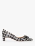 L.K.Bennett Vanessa Houndstooth Pointed Toe Court Shoes, Black/White