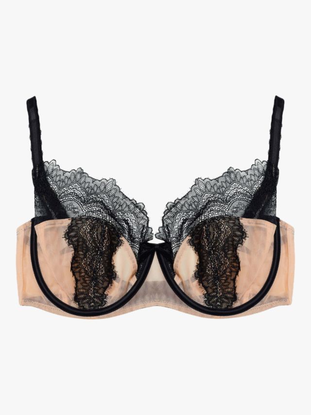 Rosalyn Black Full Coverage Lace Bra