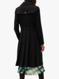 Phase Eight Emmy Pleat Back Trench Coat, Black