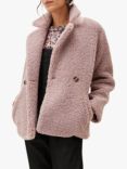 Phase Eight Izzy Short Teddy Coat, Frosted Heather