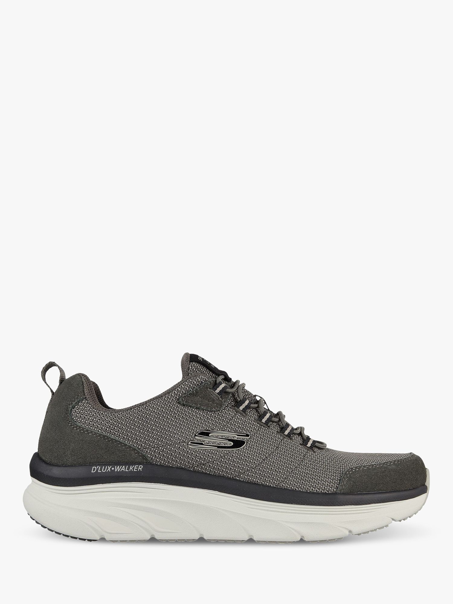 Skechers Relaxed Fit D'Lux Walker Bersaga Trainers, Olive at John Lewis ...