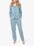 Cyberjammies Maria Leaf Print Pyjama Set, Teal Mix