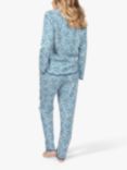 Cyberjammies Maria Leaf Print Pyjama Set, Teal Mix