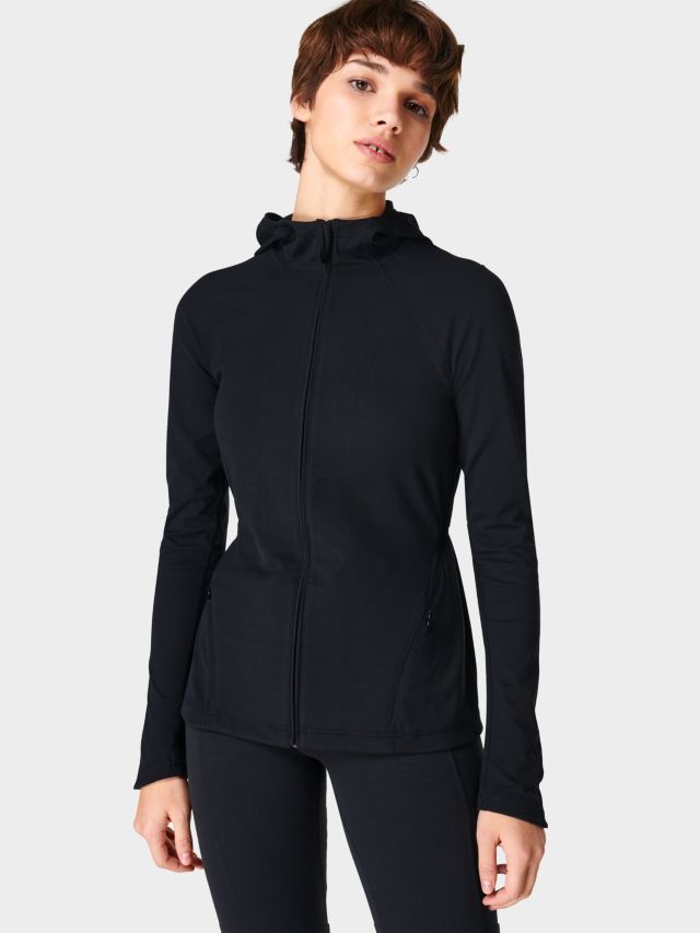 Women's black hot sale workout jacket