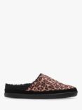 TOMS Sage Leopard Print Faux Shearling Slippers, Brown/Black