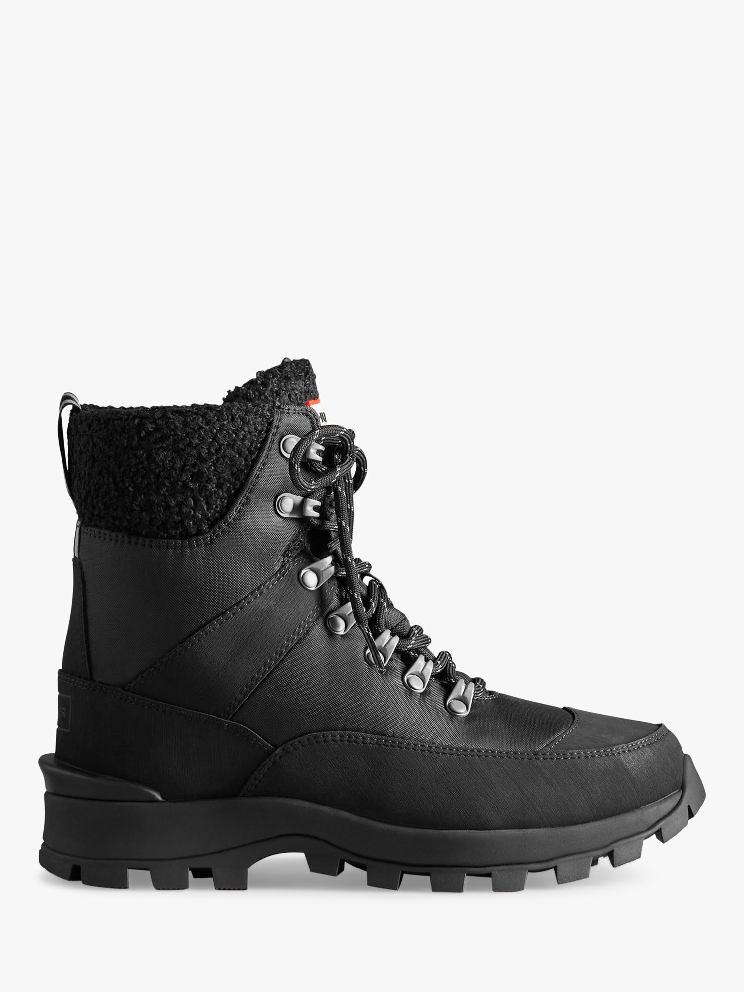 Hunter Insulated Recycled Polyester Commando Boots, Black at John Lewis u0026  Partners
