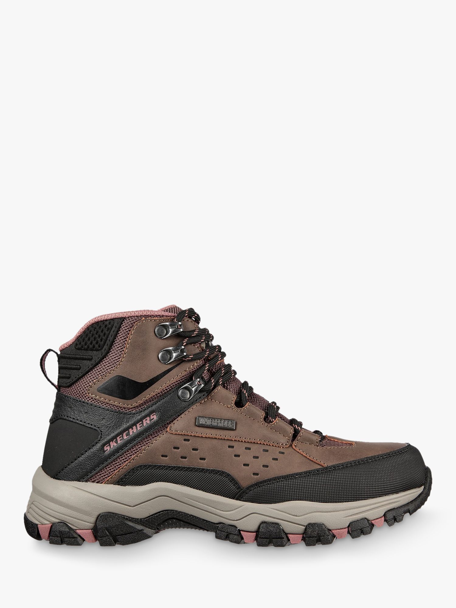 Skechers Relaxed Selmen Turf Hiking Boots, Chocolate,