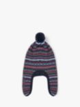Trotters Kids' Fair Isle Wool and Cashmere Blend Bobble Hat