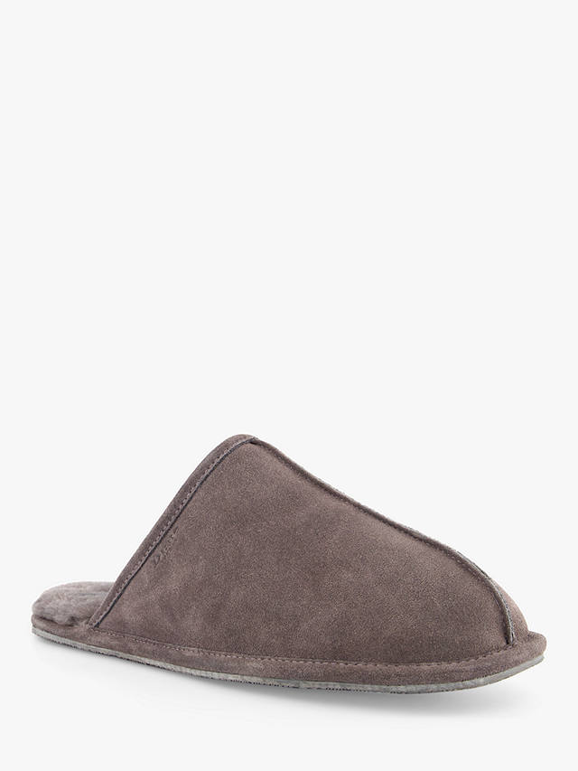 Dune Forage Warm Lined Mule Slippers, Grey
