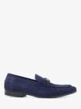 Dune Shawl Suede Loafers, Navy