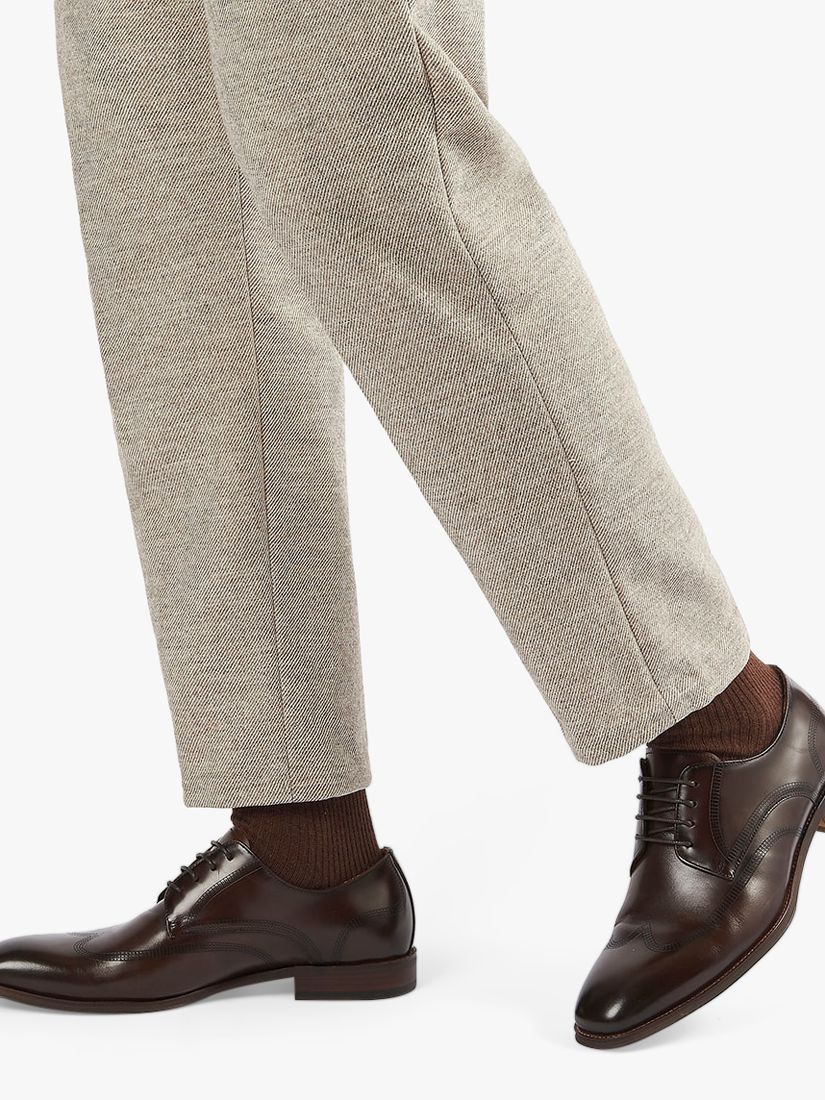 Dune Sword Leather Oxford Shoes, Dark Brown at John Lewis & Partners