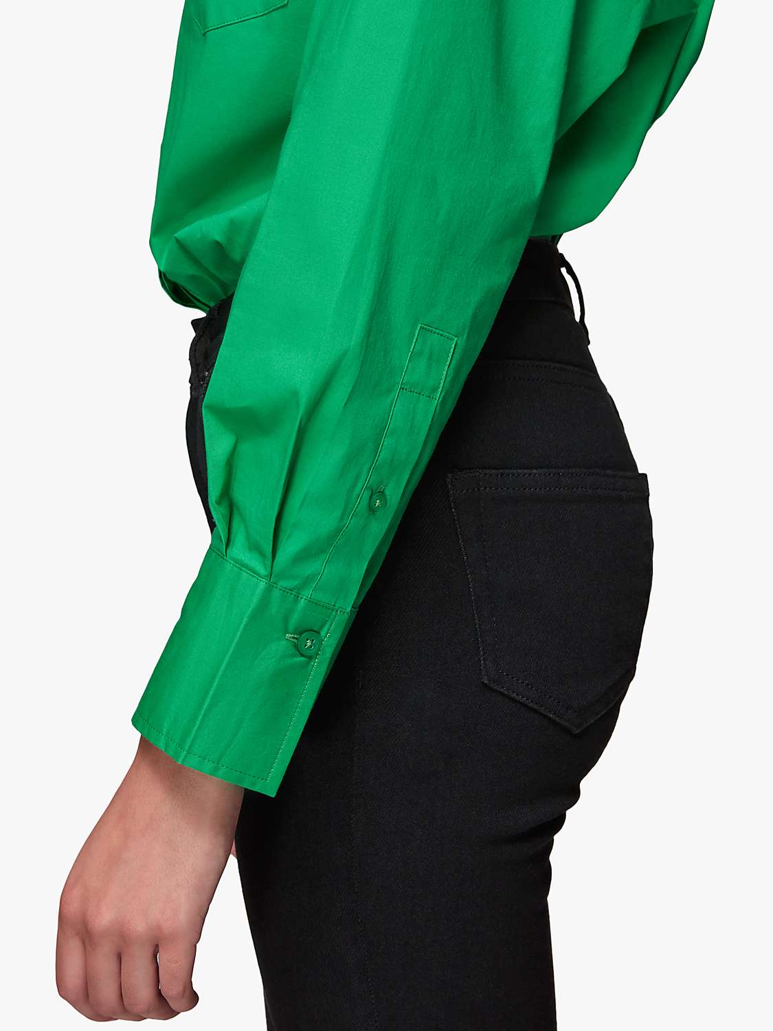 Buy Whistles Stretch Sculpted Jeans, Black Online at johnlewis.com