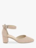 Gabor Gala Suede Court Shoes, Blush