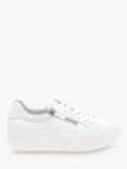 Gabor Dolly Leather Flatform Trainers, White