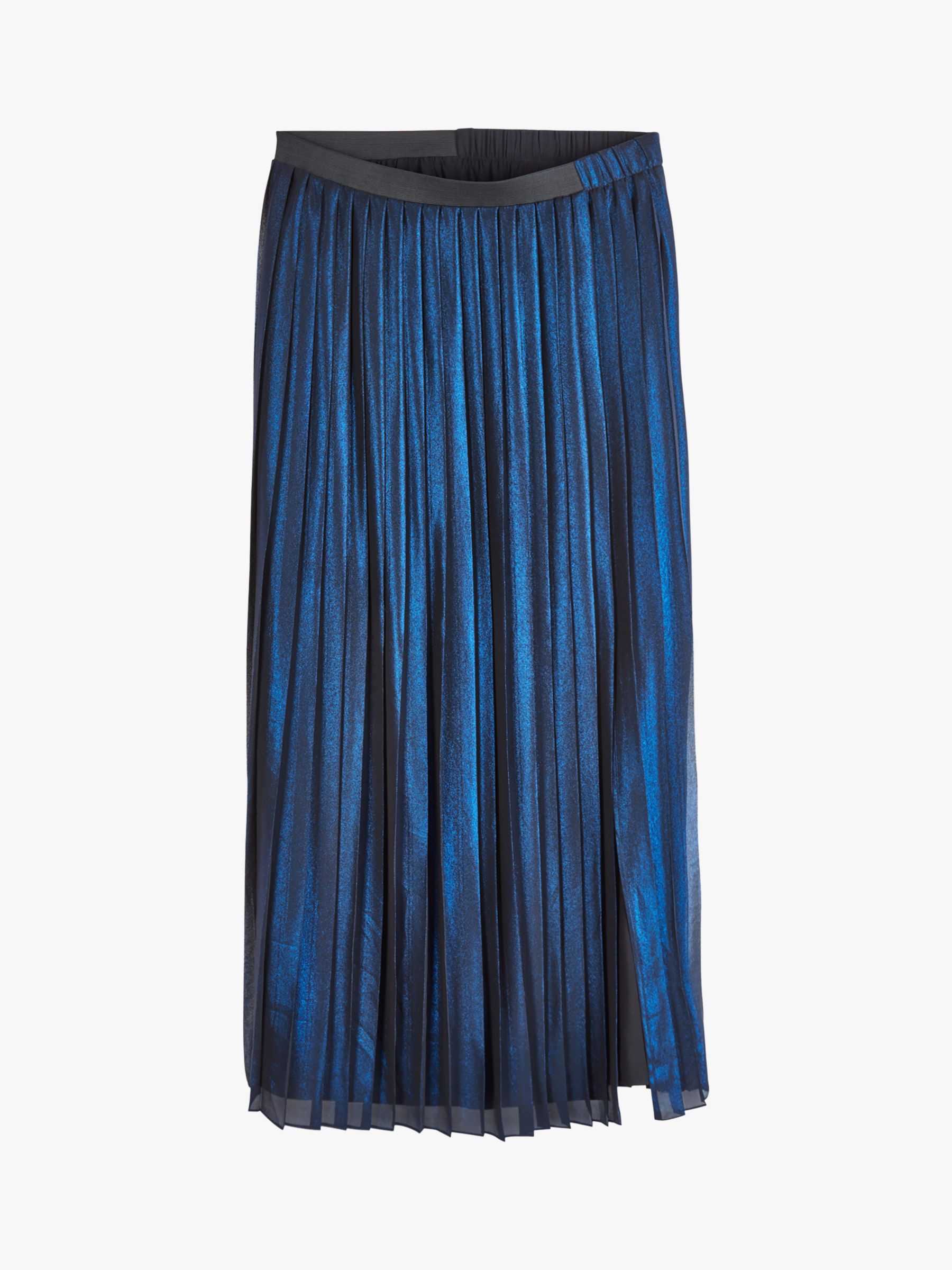 hush Finnie Pleated Skirt, Bright Blue