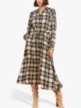 Baukjen Tilda Heritage Check Midi Dress, Cream