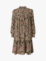 Baukjen Regina Paisley Print Smock Dress, Khaki