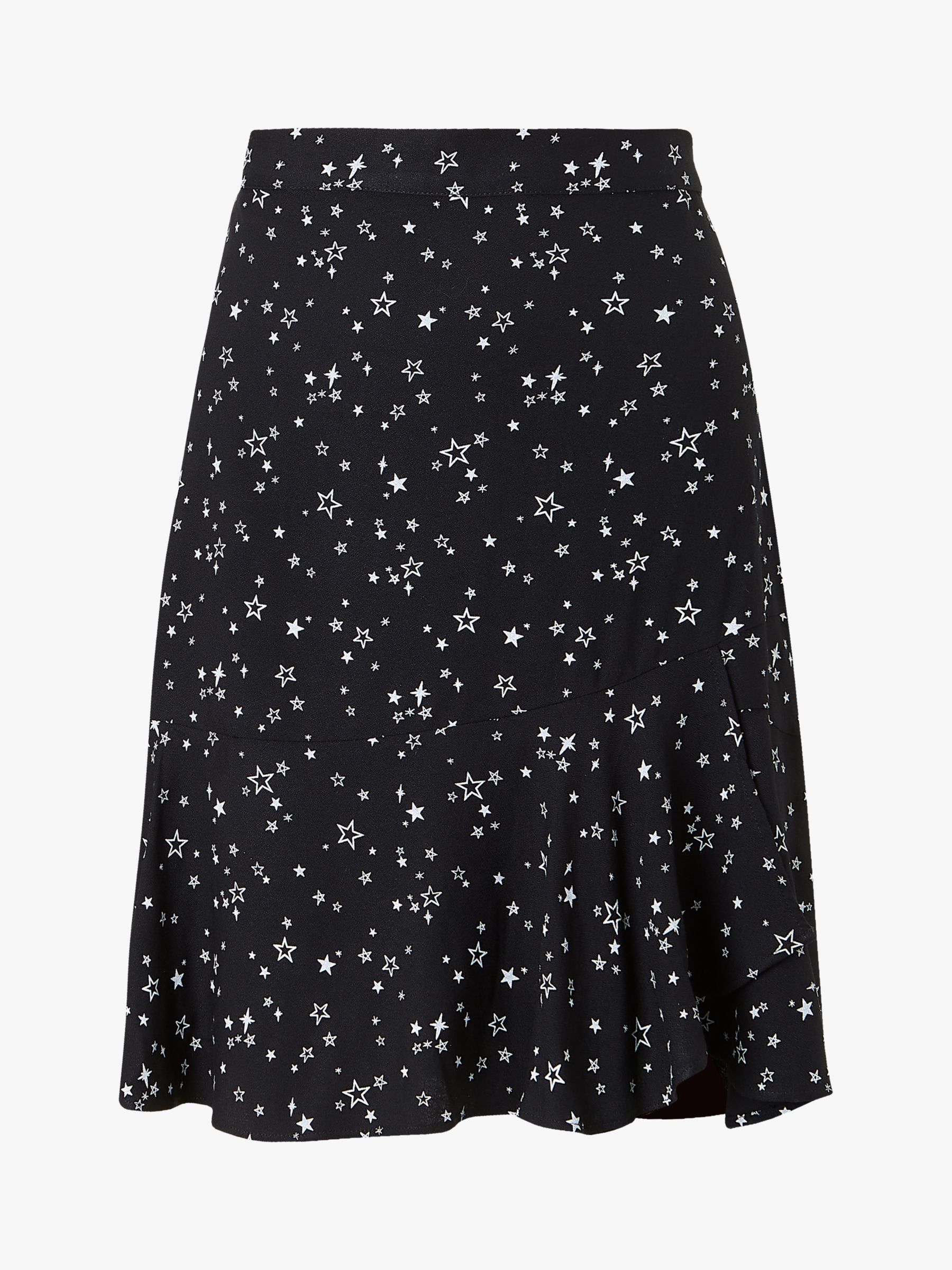 Baukjen Isabella Star Print Skirt, Black at John Lewis & Partners