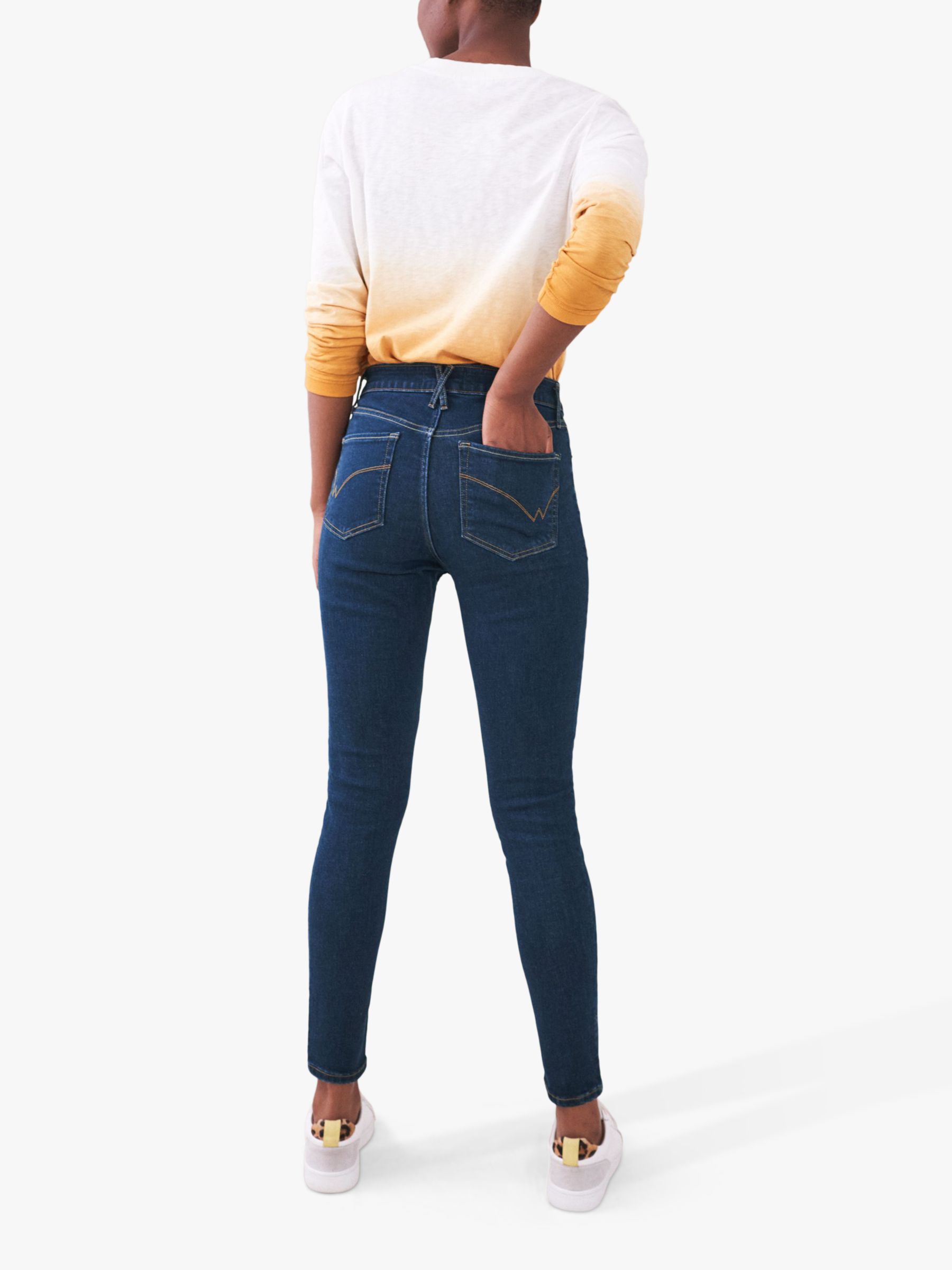 White Stuff Amelia Skinny Jeans, Mid Blue at John Lewis & Partners