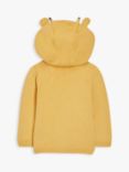 John Lewis Baby Giraffe Hood Knit Jacket, Yellow