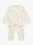 John Lewis & Partners Baby Farm Print Pyjama Set, Multi