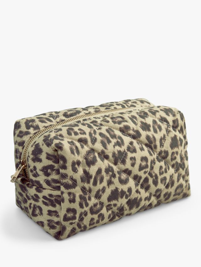 HUSH Vienne Medium Wash Bag, Leopard Print