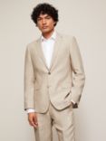 John Lewis & Partners Linen Regular Fit Suit Jacket, Stone