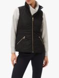 Phase Eight Malie Quilted Gilet, Navy/Black