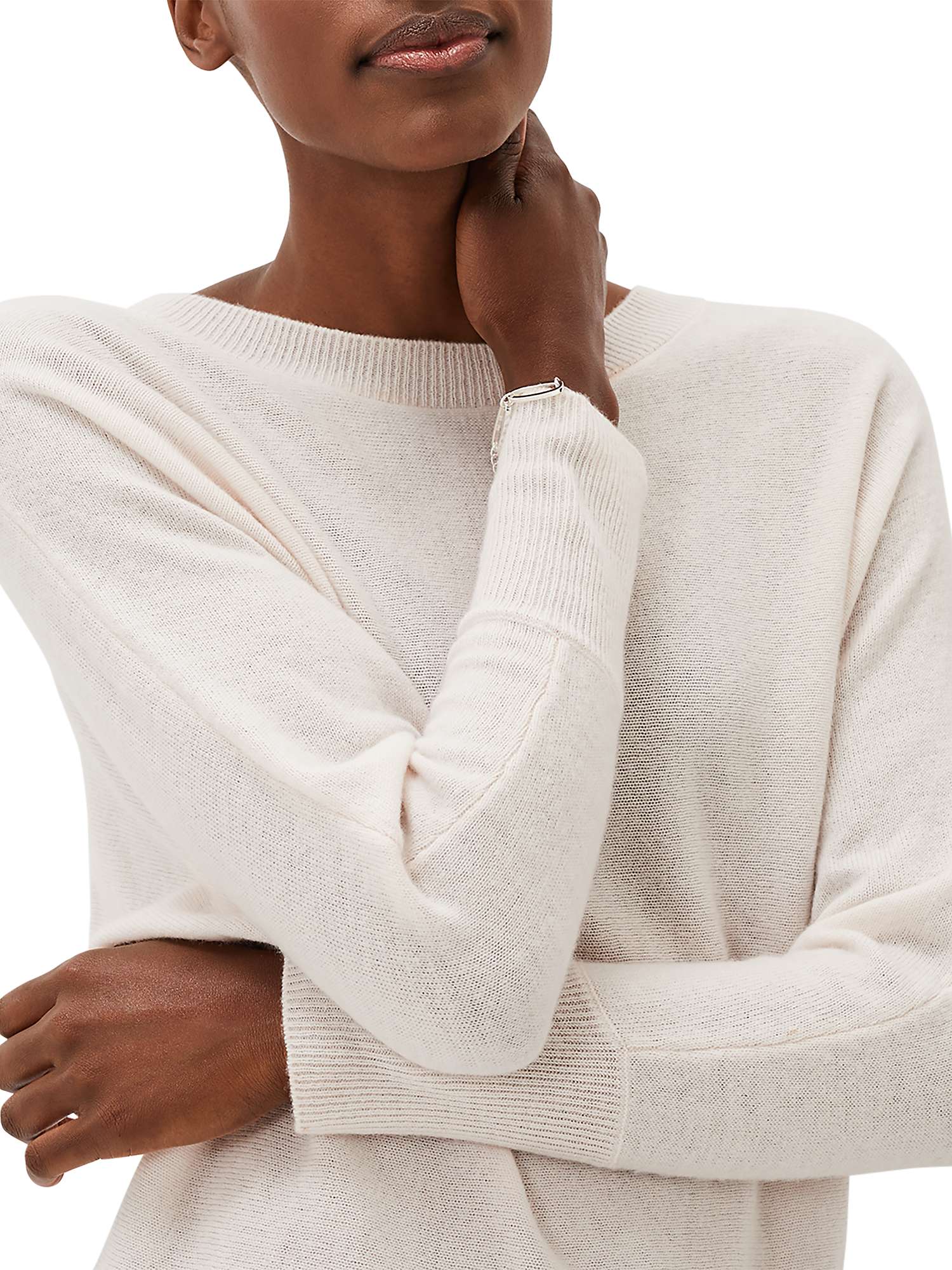 Phase Eight Beatrice Cashmere Jumper, Pale Pink at John Lewis & Partners