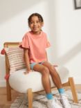ANYDAY John Lewis & Partners Kids' Plain Boxy Frill Sleeve Top