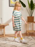 ANYDAY John Lewis & Partners Kids' Stripe Cap Sleeve Dress