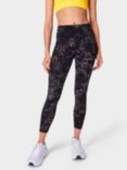 Sweaty Betty Power 7/8 Gym Leggings, Black Confetti Print