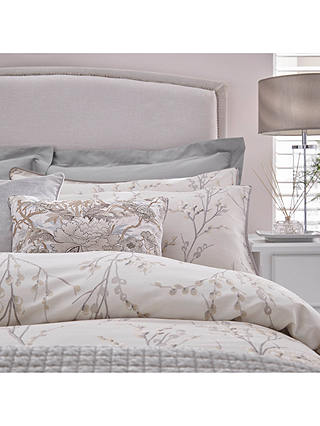 Laura Ashley Willow Duvet Cover Set, Grey And White Duvet Cover Double
